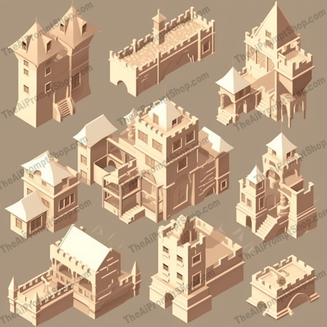 AI Midjourney Prompt for Unconventional Castle Typologies