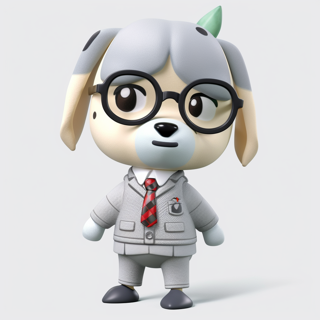 AI Midjourney Prompt for Animal - Stylish Suit Puppy