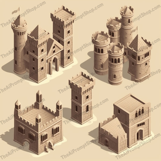 AI Midjourney Prompt for Unconventional Castle Typologies