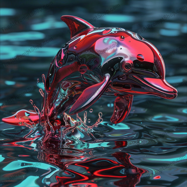 Aquatic Cybernetica AI MidJourney Image Prompt, Character Art, 4173