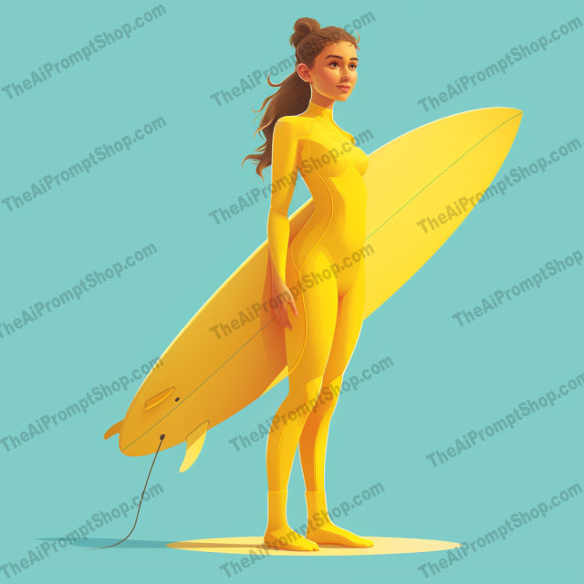 Surf's Up: A Spectrum of Surfers AI MidJourney Image Prompt, Character Art, 4240