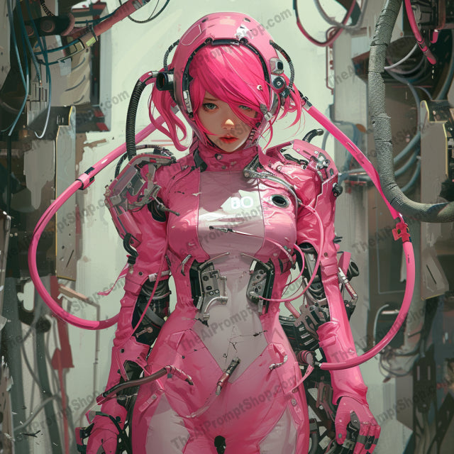 Cybernetic Synthesis AI MidJourney Image Prompt, Character Art, 4236