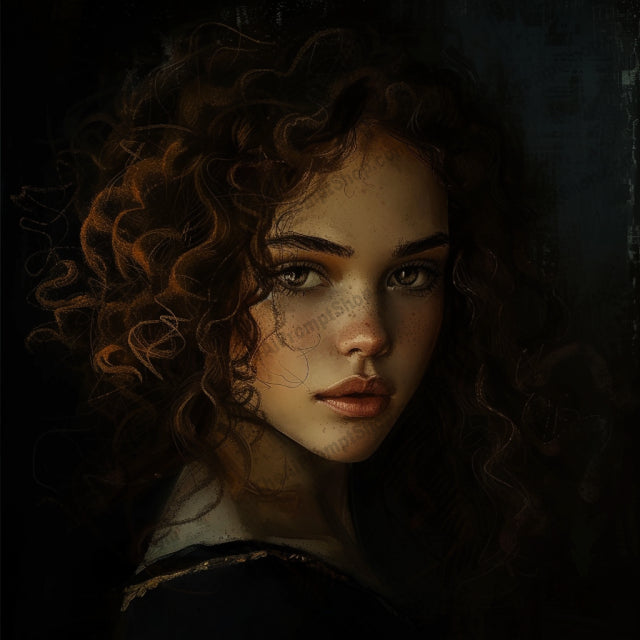 Curly Tales AI MidJourney Image Prompt, Character Art, 4248