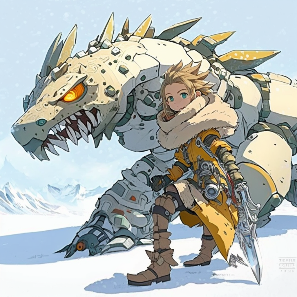 AI Midjourney Prompt for Robotic Illustration