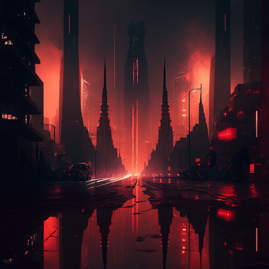 AI Midjourney Prompt for Towering Skyline