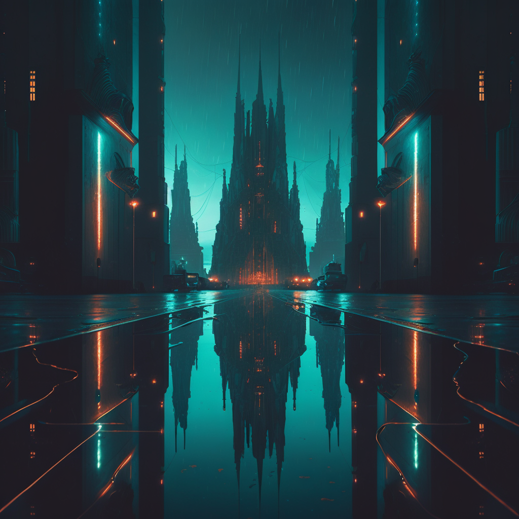 AI Midjourney Prompt for Towering Skyline
