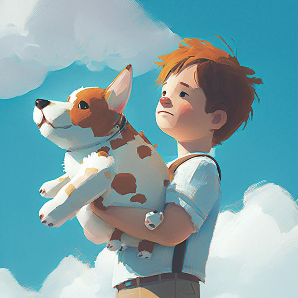 AI Midjourney Prompt for Cute Animal and People Storybook Illustrations