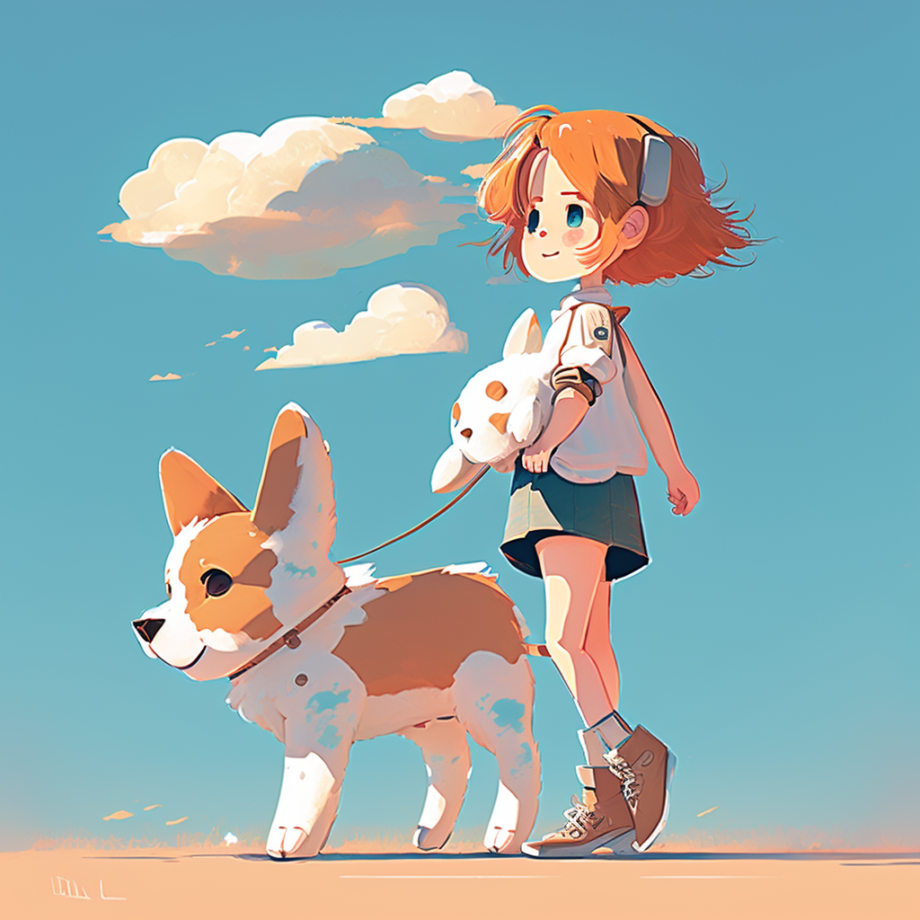 AI Midjourney Prompt for Cute Animal and People Storybook Illustrations
