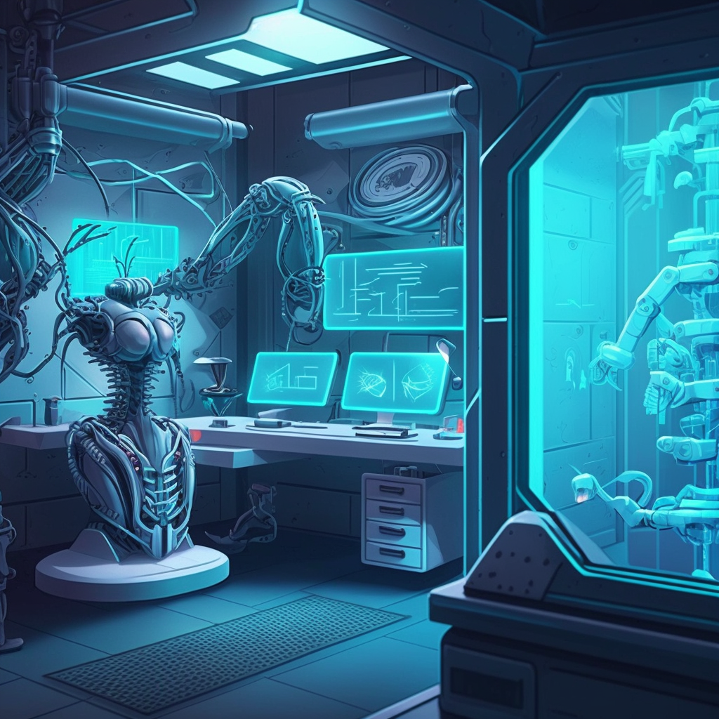 AI Midjourney Prompt for Futuristic Labs