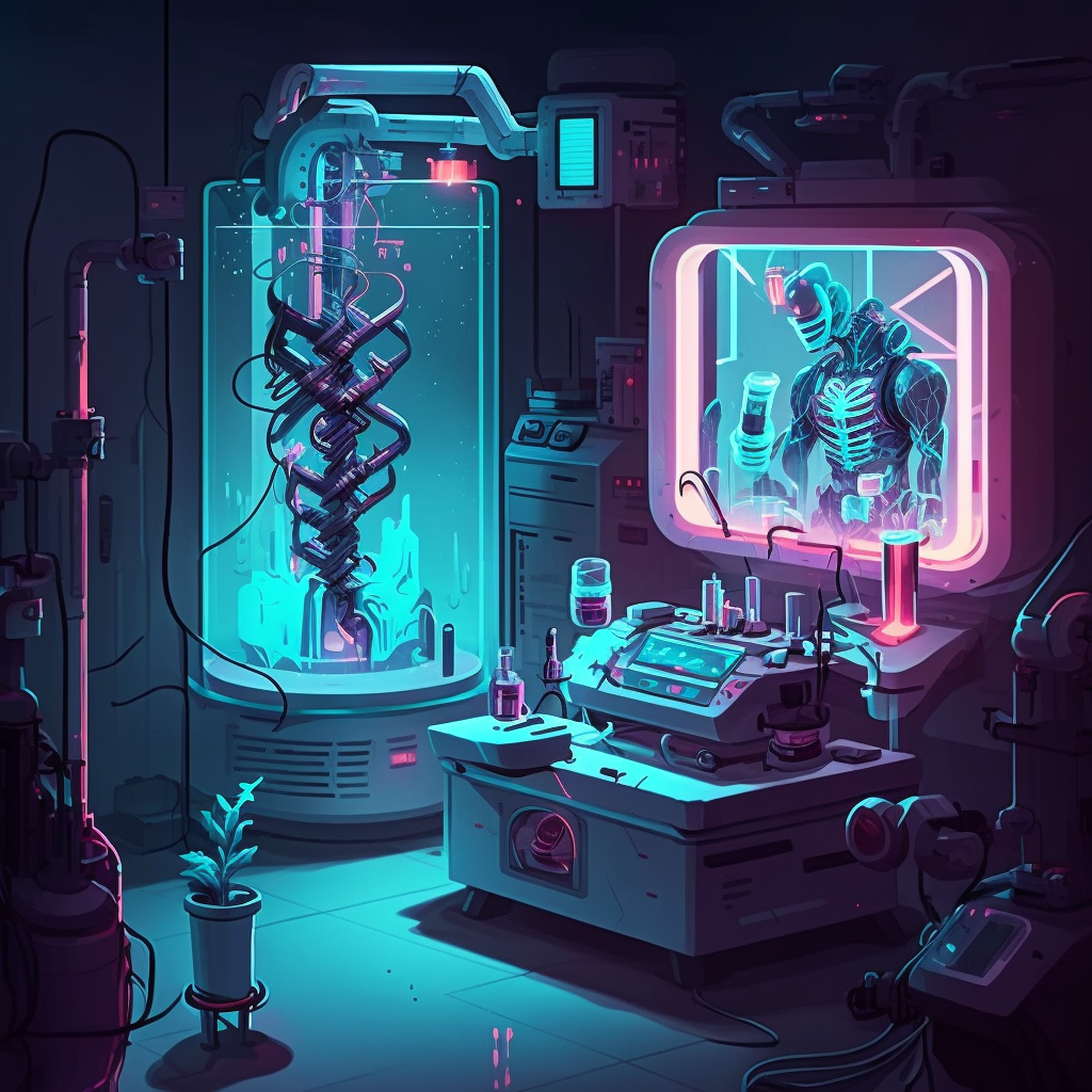 AI Midjourney Prompt for Futuristic Labs