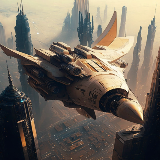 AI Midjourney Prompt for Hovering Aircrafts