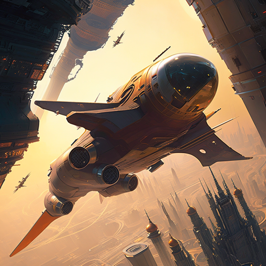AI Midjourney Prompt for Hovering Aircrafts
