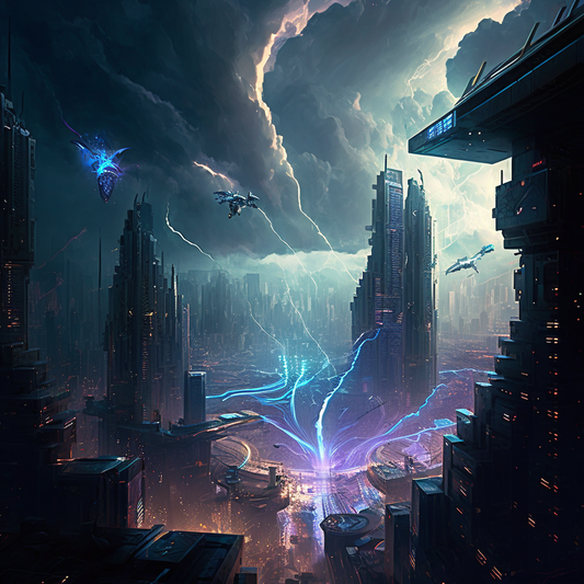 AI Midjourney Prompt for Sprawling Megacity