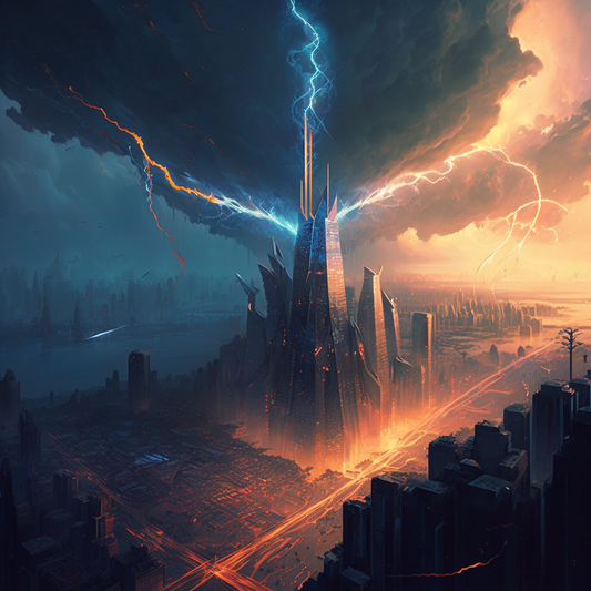 AI Midjourney Prompt for Sprawling Megacity