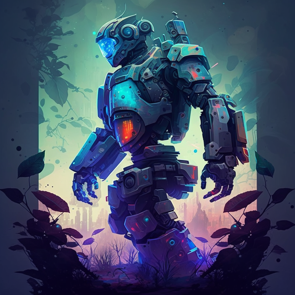 AI Midjourney Prompt for Futuristic Robot World