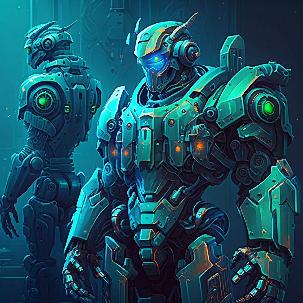 AI Midjourney Prompt for Futuristic Robot World