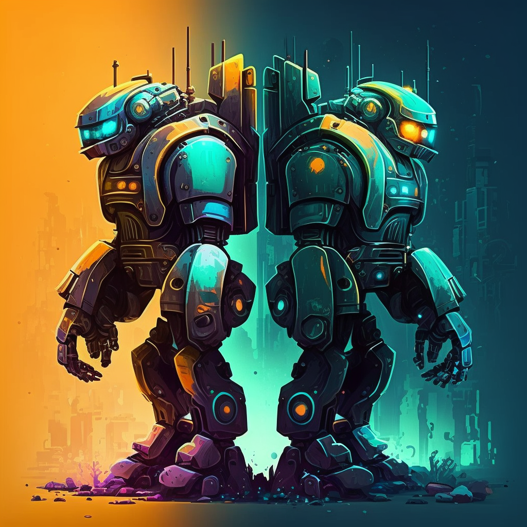 AI Midjourney Prompt for Futuristic Robot World