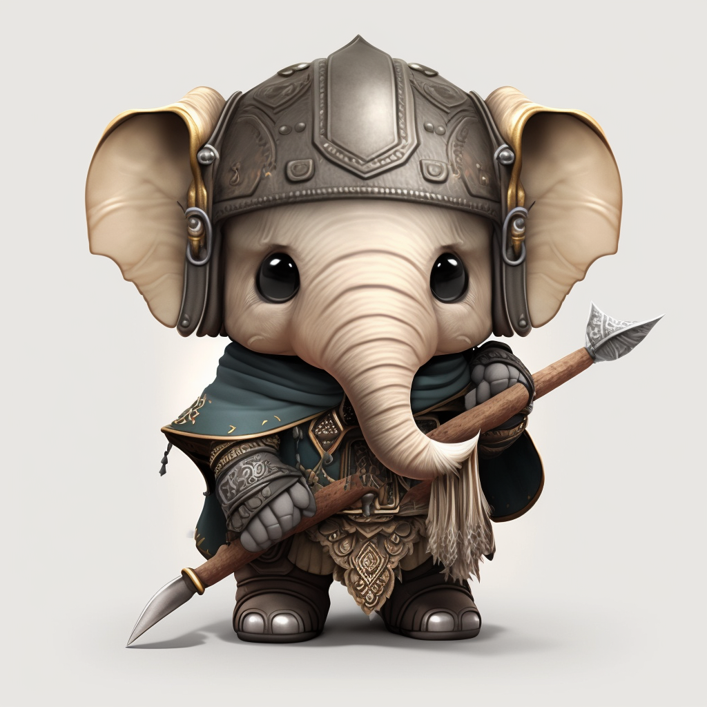 AI Midjourney Prompt for Animals in Rustic Armor