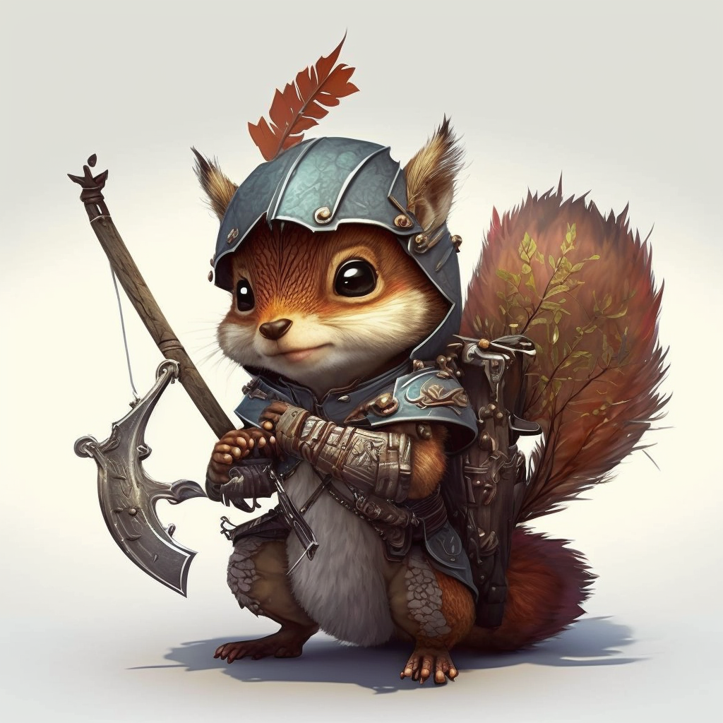 AI Midjourney Prompt for Animals in Rustic Armor