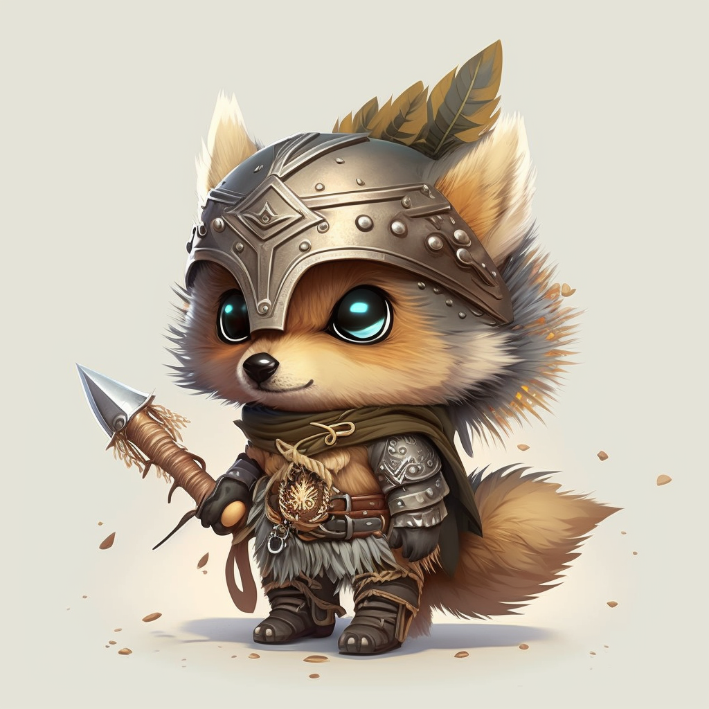 AI Midjourney Prompt for Animals in Rustic Armor