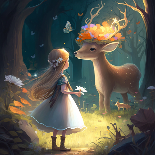 AI Midjourney Prompt for Storybook Illustrations - Fairy Princess Adventure