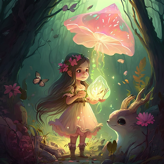 AI Midjourney Prompt for Storybook Illustrations - Fairy Princess Adventure
