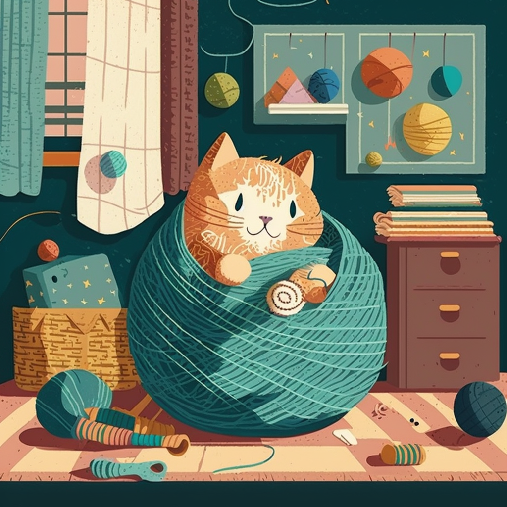 AI Midjourney Prompt for Cozy Kitten Collage