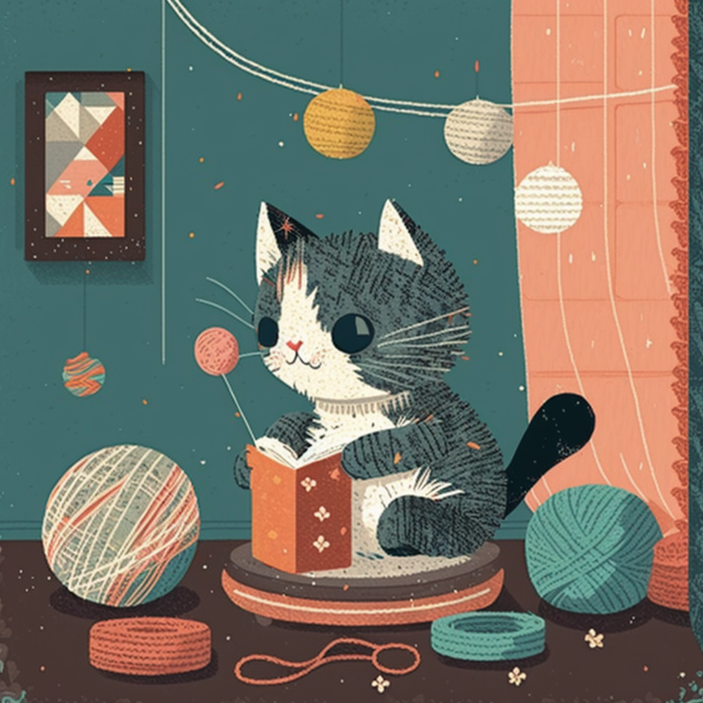 AI Midjourney Prompt for Cozy Kitten Collage