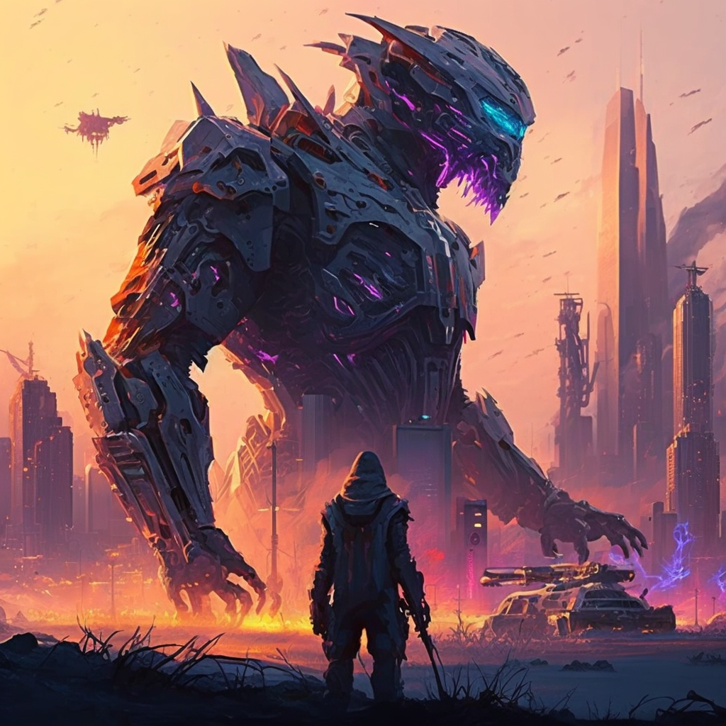 AI Midjourney Prompt for Futuristic Alien Cityscape