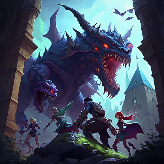 AI Midjourney Prompt for Storybook Illustrations - Fantasy Battle