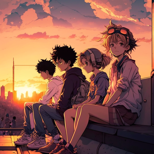 AI Midjourney Prompt for Sunset Squad
