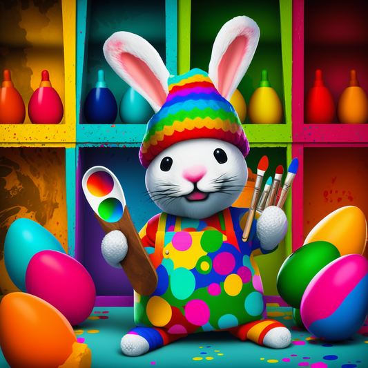 AI Midjourney Prompt for Painter Bunny Pastels