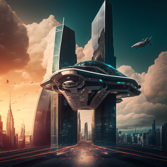 AI Midjourney Prompt for Futuristic Cityscape