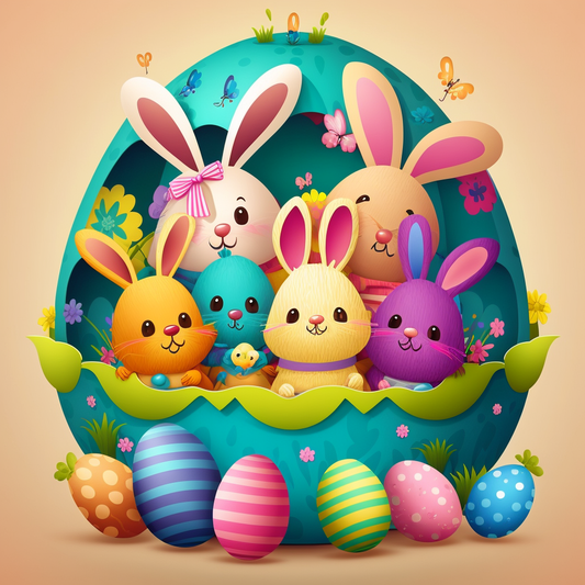 AI Midjourney Prompt for Pastel Easter Bunny