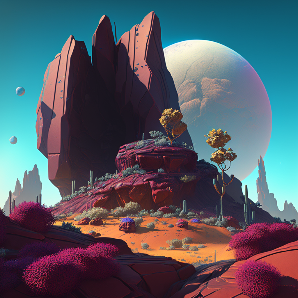 AI Midjourney Prompt for Crystal Planet