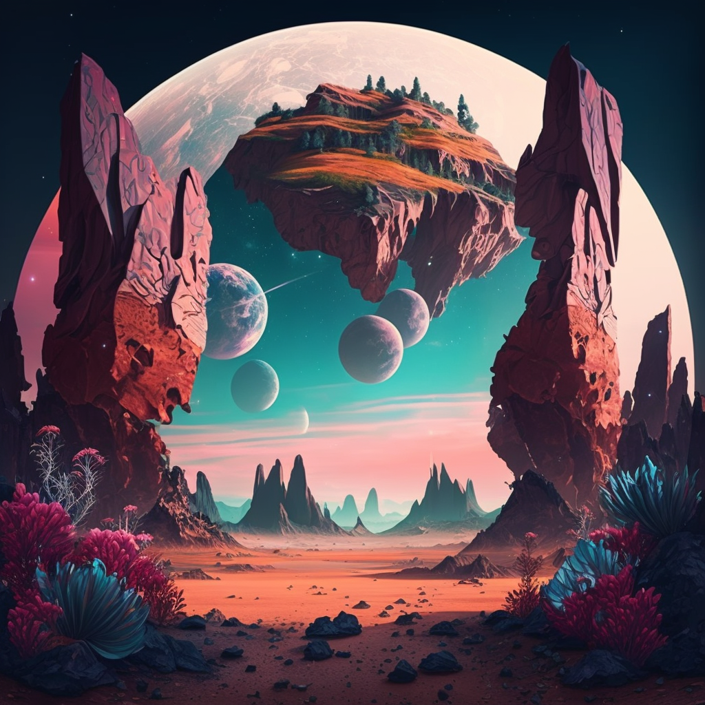 AI Midjourney Prompt for Crystal Planet