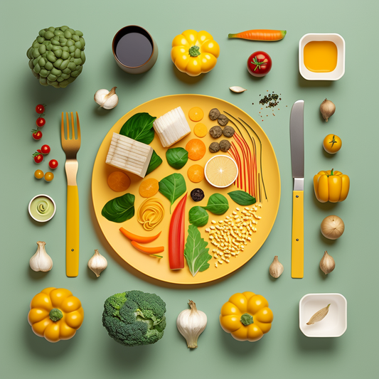 AI Midjourney Prompt for Flat Lay Food Layout