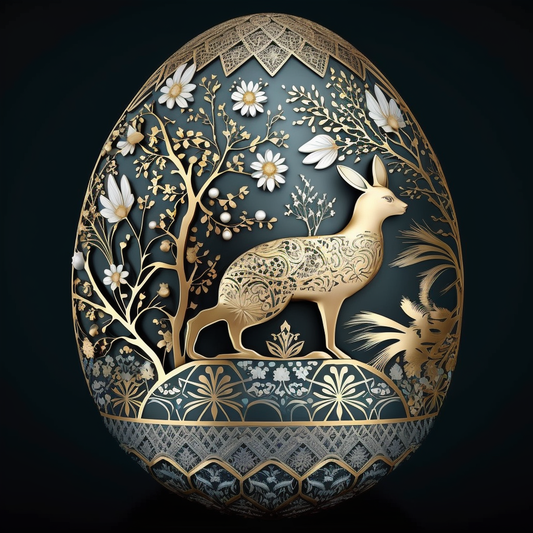 AI Midjourney Prompt for Luxurious Easter Egg