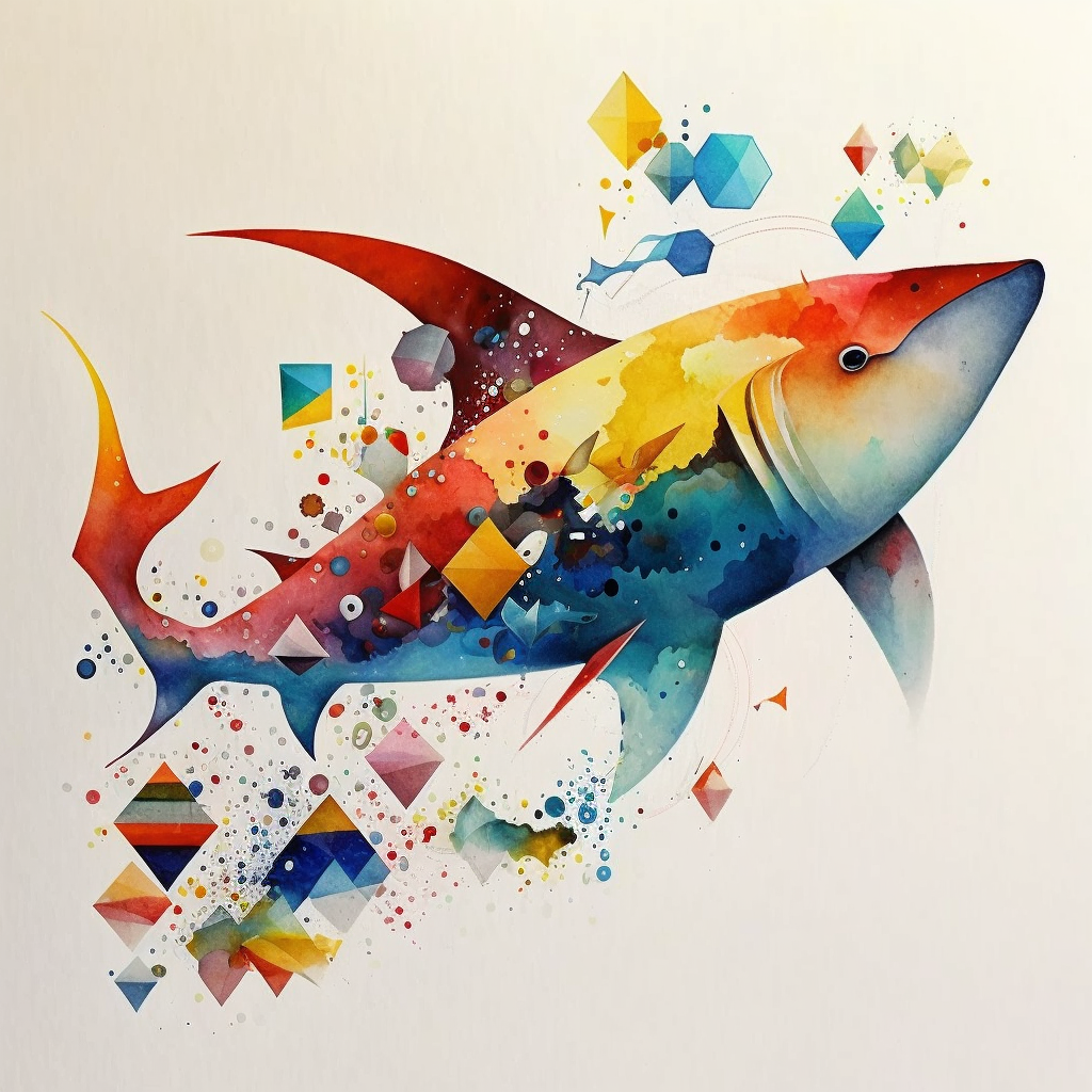 AI Midjourney Prompt for Abstract colorful animals