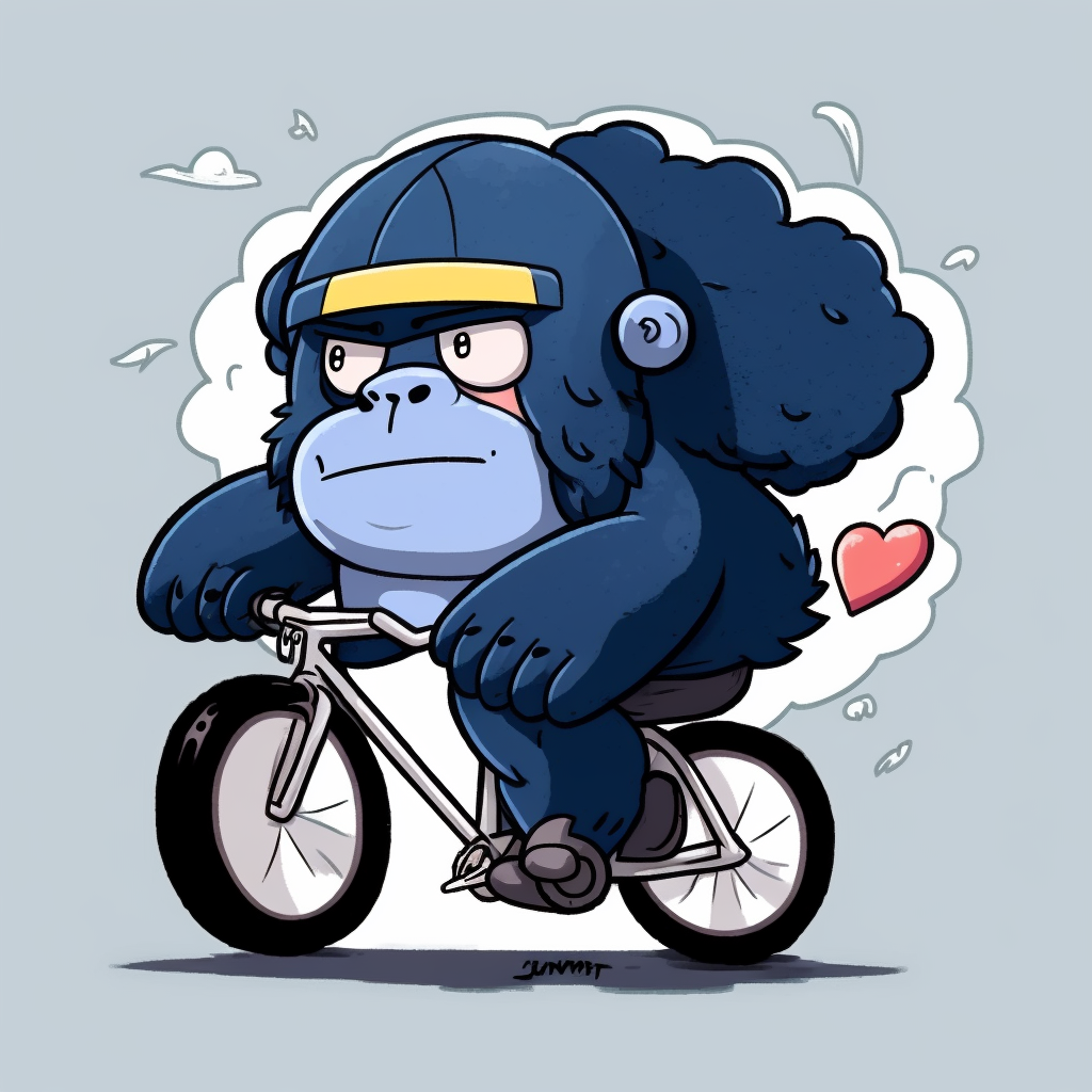 AI Midjourney Prompt for Pixar style Bicycle Animal