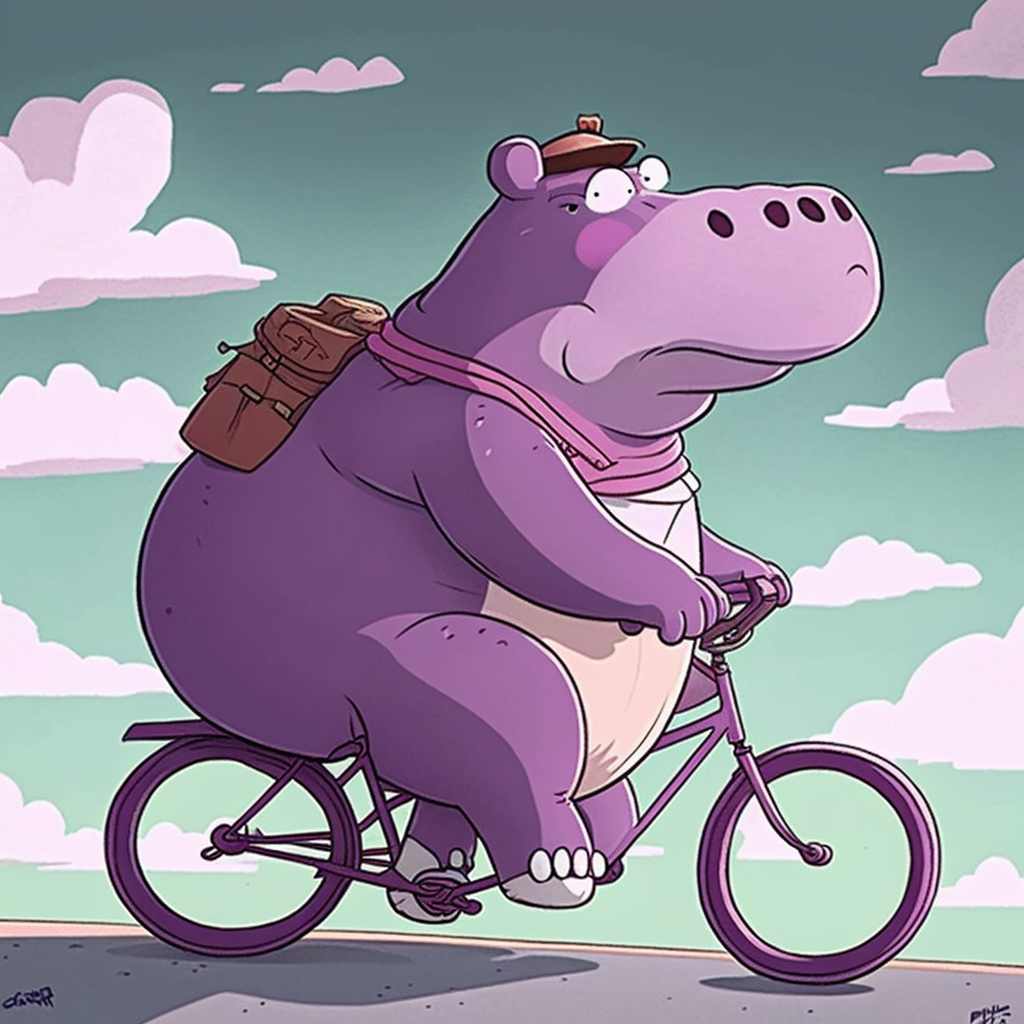 AI Midjourney Prompt for Pixar style Bicycle Animal