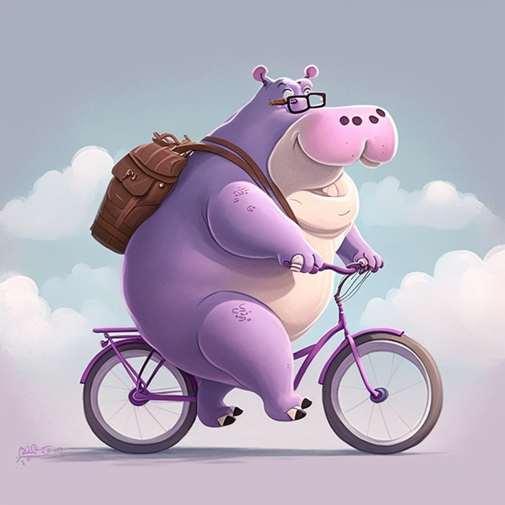 AI Midjourney Prompt for Pixar style Bicycle Animal