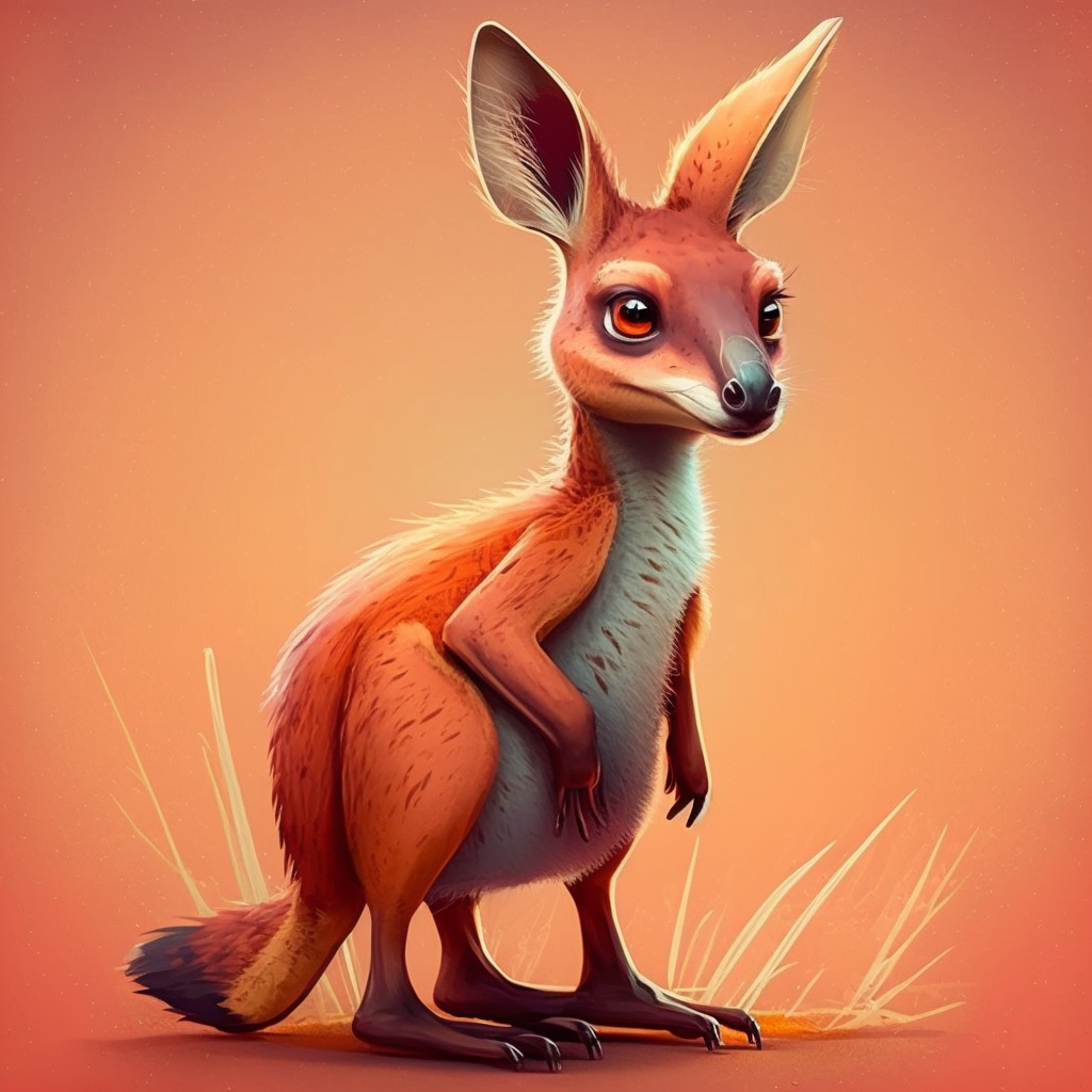 AI Midjourney Prompt for Colorful Cartoon Animal