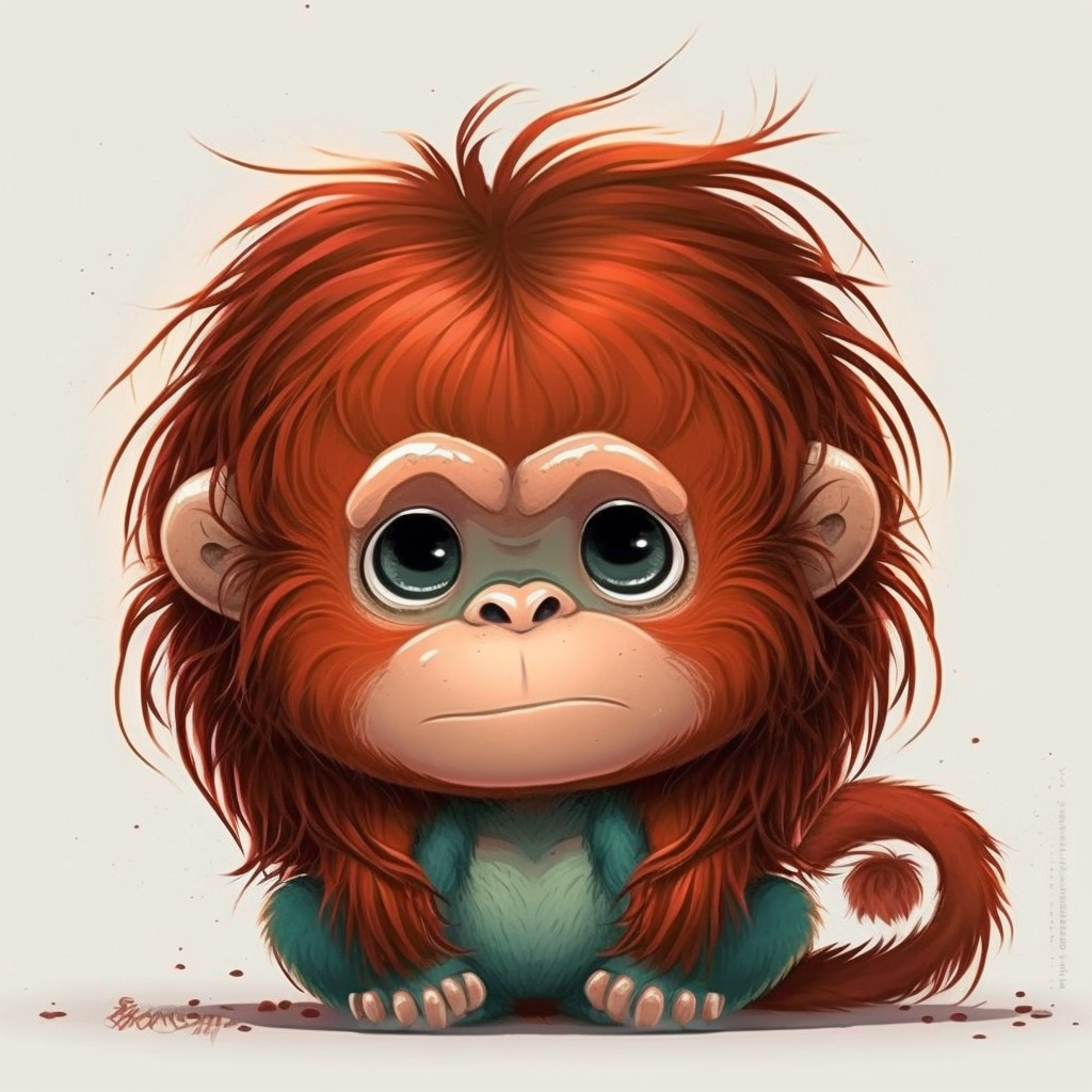 AI Midjourney Prompt for Colorful Cartoon Animal