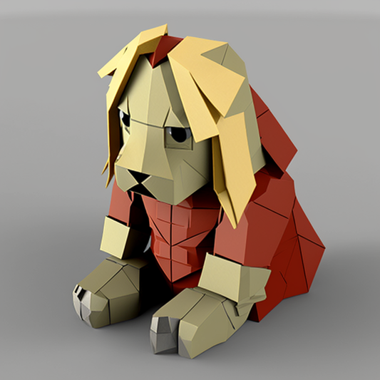 AI Midjourney Prompt for Geometric Game Assets