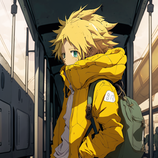 AI Midjourney Prompt for Anime Trainstation