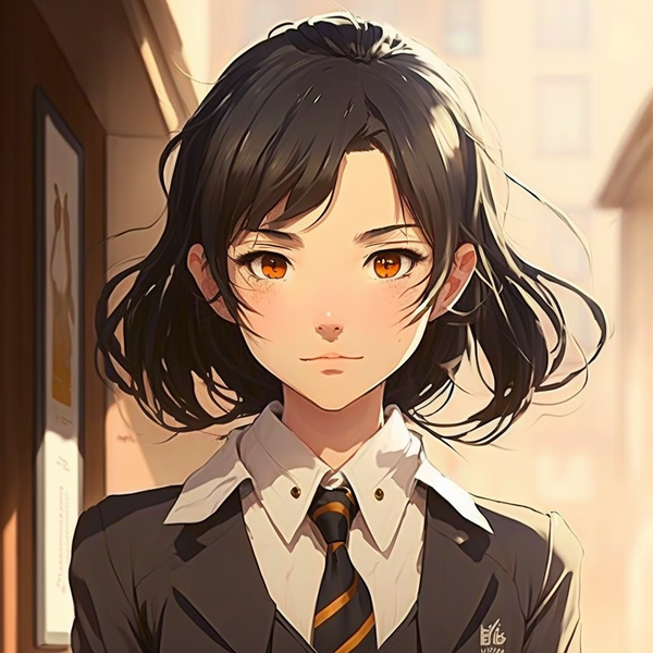 For anime portraits in a manga style created from an AI image prompt.