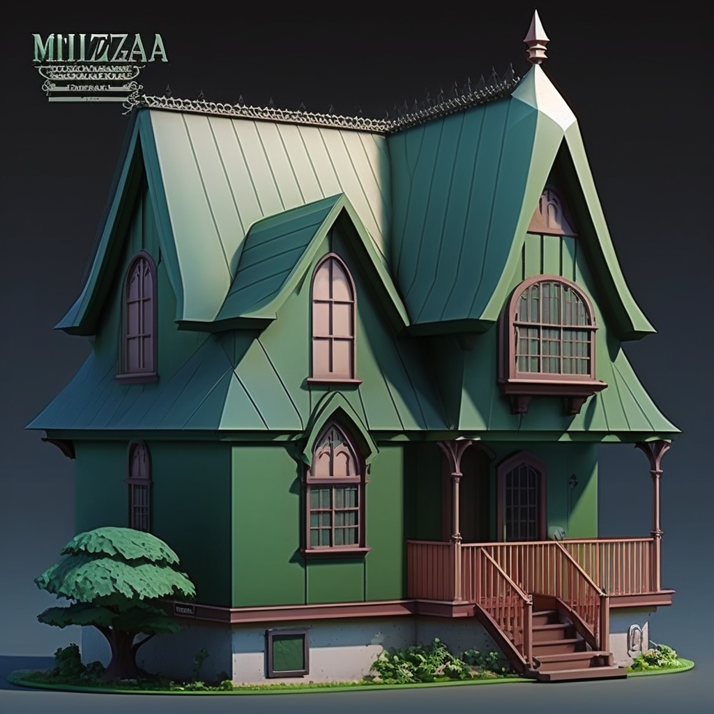 AI Midjourney Prompt for Anime Style buildings