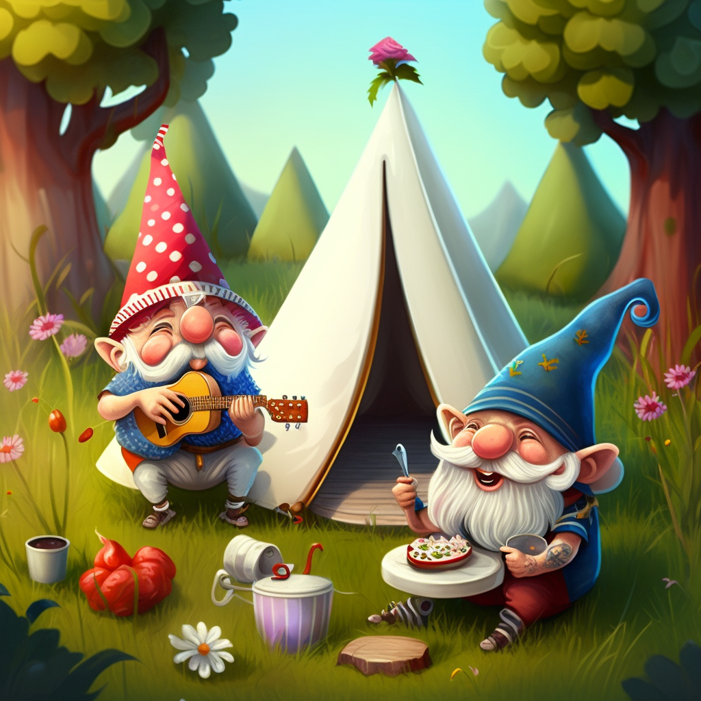 AI Midjourney Prompt for Storybook Illustrations - Friendly Gnome