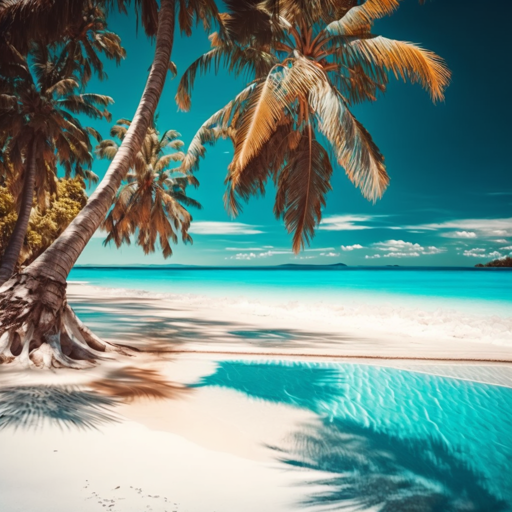 AI Midjourney Prompt for Tropical Beach